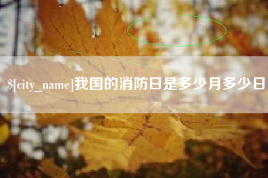 东台我国的消防日是多少月多少日