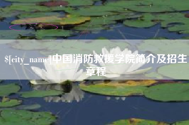 东台中国消防救援学院简介及招生章程