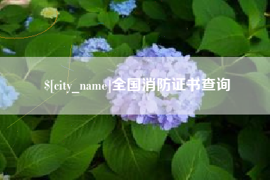 东台全国消防证书查询