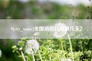 东台全国消防日是第几天？
