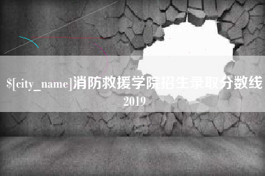东台消防救援学院招生录取分数线2019