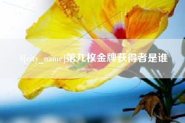 东台第九枚金牌获得者是谁