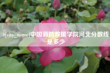 东台中国消防救援学院河北分数线是多少