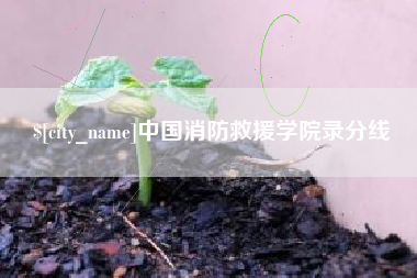 东台中国消防救援学院录分线