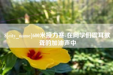 东台600米接力赛-在同学们震耳欲聋的加油声中