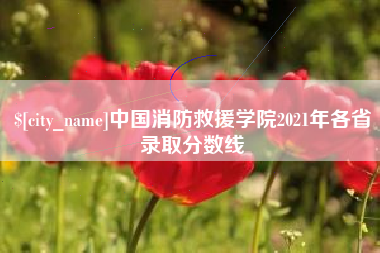 东台中国消防救援学院2021年各省录取分数线