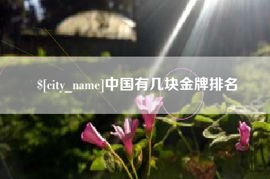 东台中国有几块金牌排名