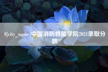 东台中国消防救援学院2021录取分数
