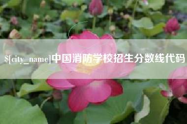 东台中国消防学校招生分数线代码