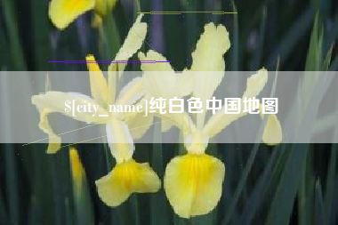 东台纯白色中国地图