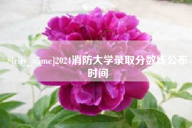 东台2024消防大学录取分数线公布时间