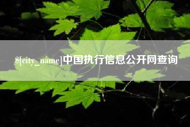 东台中国执行信息公开网查询