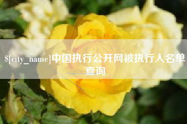 东台中国执行公开网被执行人名单查询