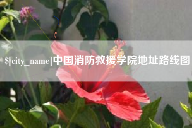 东台中国消防救援学院地址路线图