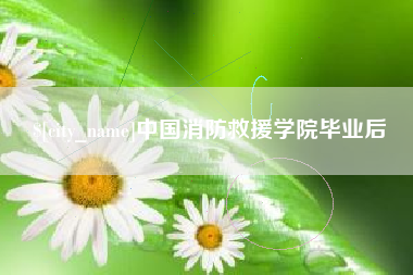 东台中国消防救援学院毕业后
