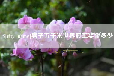 东台男子五千米世界冠军奖金多少