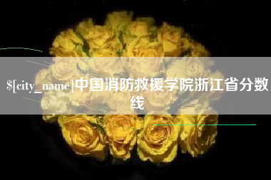 东台中国消防救援学院浙江省分数线