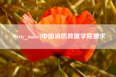 东台中国消防救援学院要求