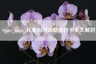 东台民事纠纷冻结银行卡多久解封