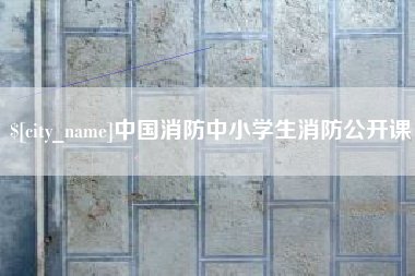 东台中国消防中小学生消防公开课