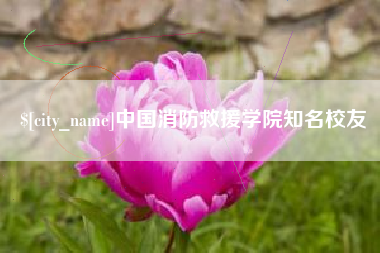 东台中国消防救援学院知名校友