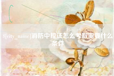 东台消防中控证怎么考取需要什么条件