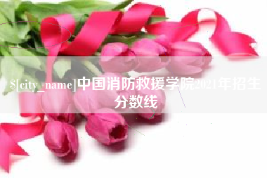 东台中国消防救援学院2021年招生分数线