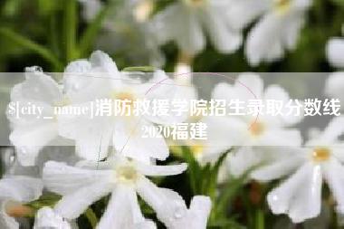 东台消防救援学院招生录取分数线2020福建