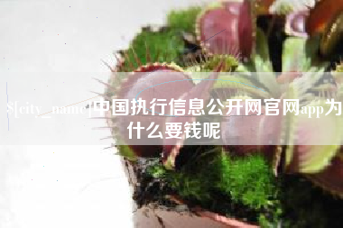 东台中国执行信息公开网官网app为什么要钱呢