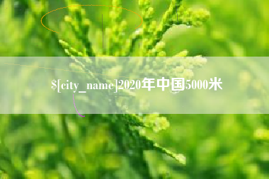 东台2020年中国5000米